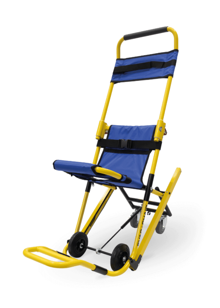 Evacuation chair for stairs